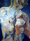 Male Torso -- 18" x 24" -- oil on paper