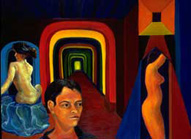 Ornamental Masculinity I -- 48" x 36" -- oil on canvas