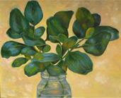 Dancing Leaves -- 60" x 48" -- oil on canvas