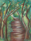 Rhus Ridge Road West -- 20" x 26" -- pastel on paper